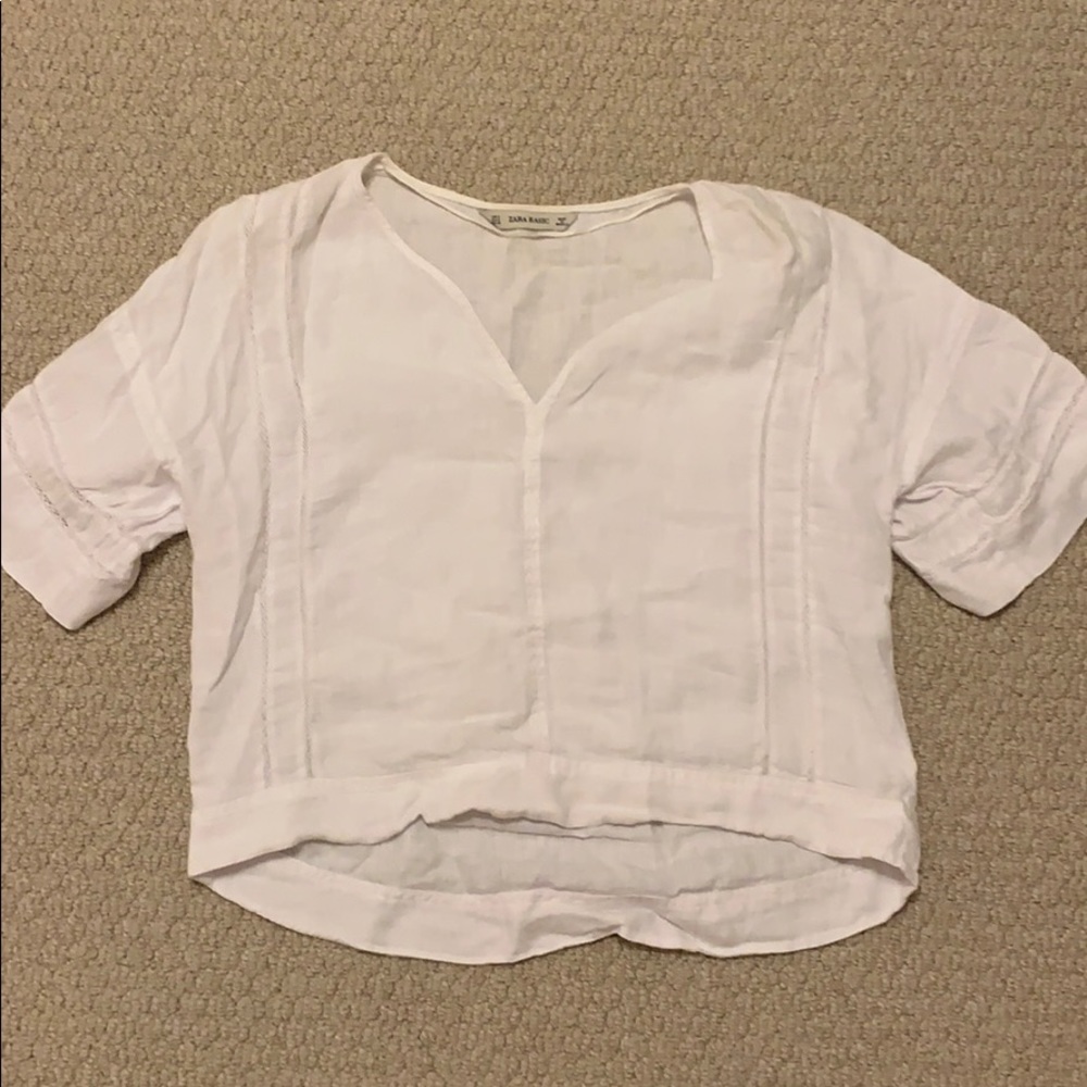 Zara white blouse